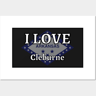 I LOVE Cleburne | Arkensas County Posters and Art